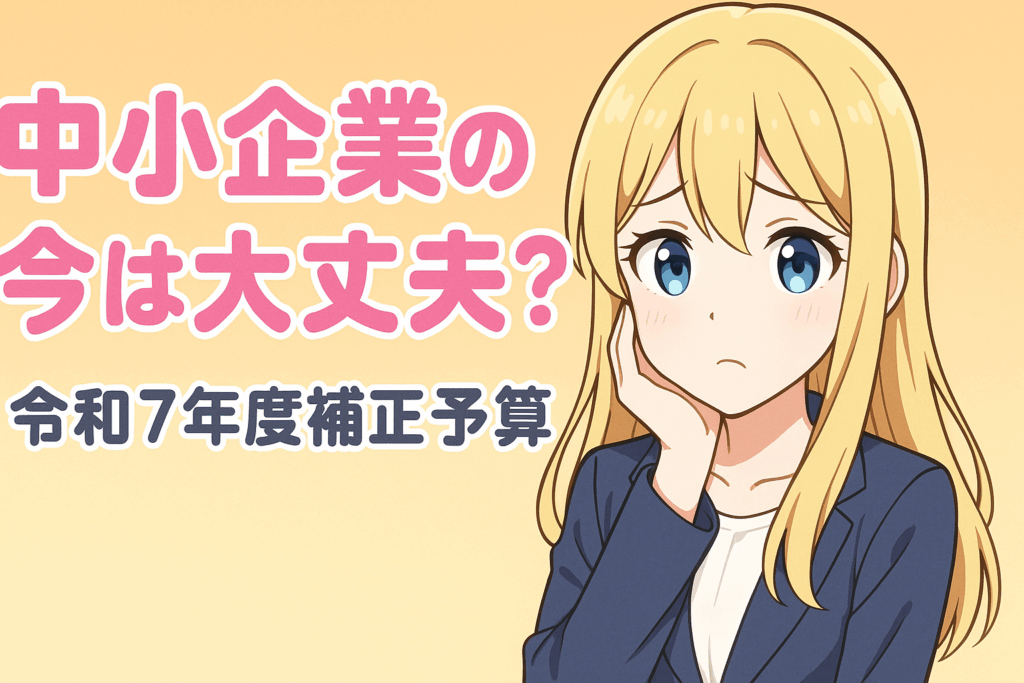 【令和7年度補正予算案を読む】中小零細企業に本当に届く支援はあるのか？